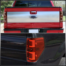 Load image into Gallery viewer, Ford F150 Styleside 2009-2014 LED Bar Tail Lights Red Housing Clear Len White Tube
