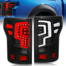 Load image into Gallery viewer, Ford F150 2018-2020 LED Bar Tail Lights Black Housing Clear Len (Excluding OEM LED Models)