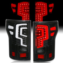 Load image into Gallery viewer, Ford F150 2018-2020 LED Bar Tail Lights Black Housing Clear Len (Excluding OEM LED Models)