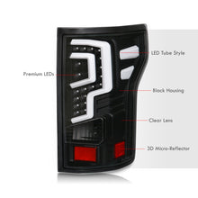 Load image into Gallery viewer, Ford F150 2018-2020 LED Bar Tail Lights Black Housing Clear Len (Excluding OEM LED Models)