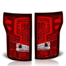 Load image into Gallery viewer, Ford F150 2018-2020 LED Bar Tail Lights Chrome Housing Red Len (Excluding OEM LED Models)