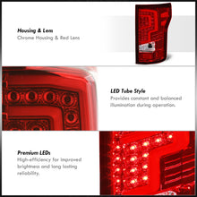 Load image into Gallery viewer, Ford F150 2018-2020 LED Bar Tail Lights Chrome Housing Red Len (Excluding OEM LED Models)