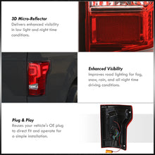 Load image into Gallery viewer, Ford F150 2018-2020 LED Bar Tail Lights Chrome Housing Red Len (Excluding OEM LED Models)