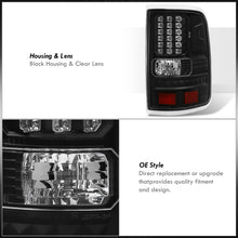Load image into Gallery viewer, Ford F150 Styleside 2004-2008 LED Tail Lights Black Housing Clear Len