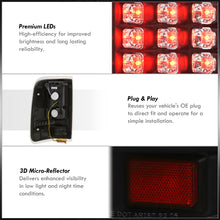 Load image into Gallery viewer, Ford F150 Styleside 2004-2008 LED Tail Lights Black Housing Clear Len