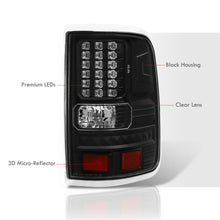 Load image into Gallery viewer, Ford F150 Styleside 2004-2008 LED Tail Lights Black Housing Clear Len