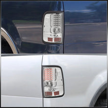 Load image into Gallery viewer, Ford F150 Styleside 2004-2008 LED Tail Lights Chrome Housing Clear Len