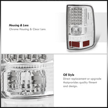 Load image into Gallery viewer, Ford F150 Styleside 2004-2008 LED Tail Lights Chrome Housing Clear Len