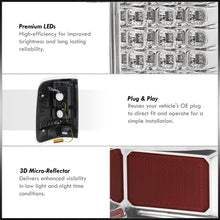 Load image into Gallery viewer, Ford F150 Styleside 2004-2008 LED Tail Lights Chrome Housing Clear Len