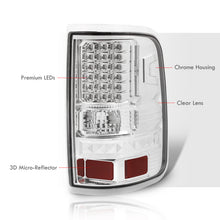 Load image into Gallery viewer, Ford F150 Styleside 2004-2008 LED Tail Lights Chrome Housing Clear Len