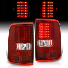 Load image into Gallery viewer, Ford F150 Styleside 2004-2008 LED Tail Lights Chrome Housing Red Len