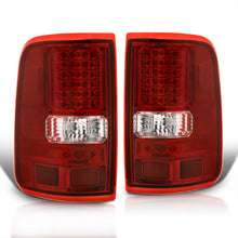 Load image into Gallery viewer, Ford F150 Styleside 2004-2008 LED Tail Lights Chrome Housing Red Len
