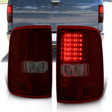 Load image into Gallery viewer, Ford F150 Styleside 2004-2008 LED Tail Lights Chrome Housing Red Smoke Len