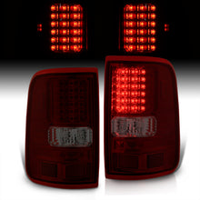 Load image into Gallery viewer, Ford F150 Styleside 2004-2008 LED Tail Lights Chrome Housing Red Smoke Len