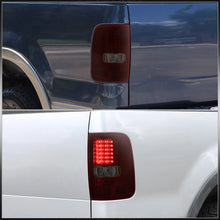 Load image into Gallery viewer, Ford F150 Styleside 2004-2008 LED Tail Lights Chrome Housing Red Smoke Len