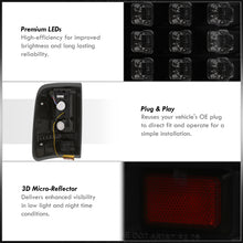 Load image into Gallery viewer, Ford F150 Styleside 2004-2008 LED Tail Lights Black Housing Smoked Len