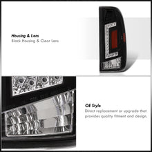 Load image into Gallery viewer, Ford F150 1997-2003 / F250 Light Duty 1997-1999 / F250 F350 F450 F550 Super Duty 1999-2007 LED Tail Lights Black Housing Clear Len (Styleside Models Only)