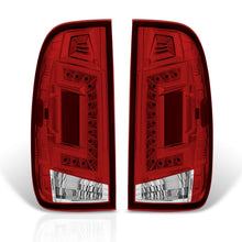 Load image into Gallery viewer, Ford F150 1997-2003 / F250 Light Duty 1997-1999 / F250 F350 F450 F550 Super Duty 1999-2007 LED Tail Lights Chrome Housing Red Len (Styleside Models Only)