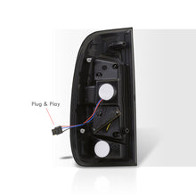 Load image into Gallery viewer, Ford F150 1997-2003 / F250 Light Duty 1997-1999 / F250 F350 F450 F550 Super Duty 1999-2007 LED Tail Lights Chrome Housing Smoke Len (Styleside Models Only)