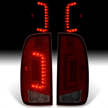Load image into Gallery viewer, Ford F150 1997-2003 / F250 Light Duty 1997-1999 / F250 F350 F450 F550 Super Duty 1999-2007 LED Tail Lights Chrome Housing Red Smoke Len (Styleside Models Only)