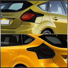 Load image into Gallery viewer, Ford Focus Hatchback 2012-2014 LED Bar Tail Lights Chrome Housing Smoke Len Red Tube