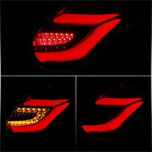 Load image into Gallery viewer, Ford Focus Hatchback 2012-2014 LED Bar Tail Lights Chrome Housing Smoke Len Red Tube