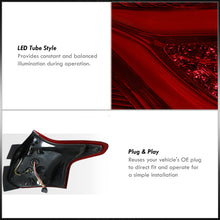 Load image into Gallery viewer, Ford Focus Hatchback 2012-2014 LED Bar Tail Lights Chrome Housing Red Smoke Len White Tube