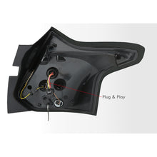 Load image into Gallery viewer, Ford Focus Hatchback 2012-2014 LED Bar Tail Lights Red Housing Clear Len White Tube