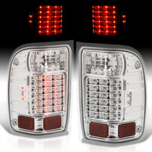 Load image into Gallery viewer, Ford Ranger 2001-2011 LED Tail Lights Chrome Housing Clear Len (Excluding STX Models)