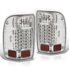 Load image into Gallery viewer, Ford Ranger 2001-2011 LED Tail Lights Chrome Housing Clear Len (Excluding STX Models)