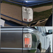Load image into Gallery viewer, Ford Ranger 2001-2011 LED Tail Lights Chrome Housing Clear Len (Excluding STX Models)