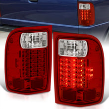 Load image into Gallery viewer, Ford Ranger 2001-2011 LED Tail Lights Chrome Housing Red Len (Excluding STX Models)