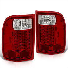 Load image into Gallery viewer, Ford Ranger 2001-2011 LED Tail Lights Chrome Housing Red Len (Excluding STX Models)