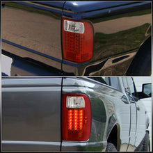Load image into Gallery viewer, Ford Ranger 2001-2011 LED Tail Lights Chrome Housing Red Len (Excluding STX Models)