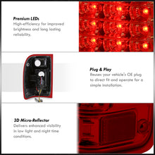 Load image into Gallery viewer, Ford Ranger 2001-2011 LED Tail Lights Chrome Housing Red Len (Excluding STX Models)