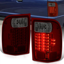Load image into Gallery viewer, Ford Ranger 2001-2011 LED Tail Lights Chrome Housing Red Smoke Len (Excluding STX Models)