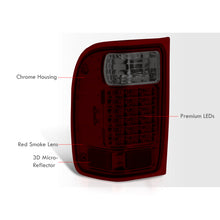 Load image into Gallery viewer, Ford Ranger 2001-2011 LED Tail Lights Chrome Housing Red Smoke Len (Excluding STX Models)