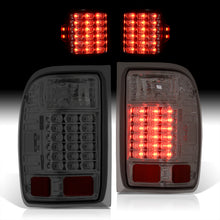 Load image into Gallery viewer, Ford Ranger 1993-1999 LED Tail Lights Chrome Housing Smoke Len