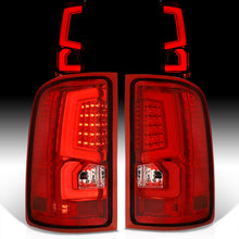 Load image into Gallery viewer, GMC Sierra 1500 2007-2013 / 2500HD 3500HD 2007-2014 LED Bar Tail Lights Chrome Housing Red Len White Tube (Excluding OEM LED & Dually Models)