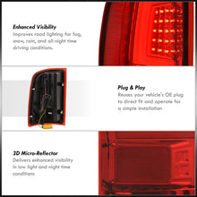 Load image into Gallery viewer, GMC Sierra 1500 2007-2013 / 2500HD 3500HD 2007-2014 LED Bar Tail Lights Chrome Housing Red Len White Tube (Excluding OEM LED & Dually Models)