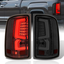 Load image into Gallery viewer, GMC Sierra 1500 2007-2013 / 2500HD 3500HD 2007-2014 LED Bar Tail Lights Chrome Housing Smoke Len White Tube (Excluding OEM LED & Dually Models)
