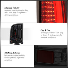 Load image into Gallery viewer, GMC Sierra 1500 2007-2013 / 2500HD 3500HD 2007-2014 LED Bar Tail Lights Chrome Housing Smoke Len White Tube (Excluding OEM LED & Dually Models)