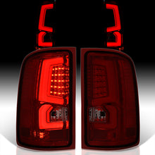 Load image into Gallery viewer, GMC Sierra 1500 2007-2013 / 2500HD 3500HD 2007-2014 LED Bar Tail Lights Chrome Housing Red Smoke Len White Tube (Excluding OEM LED & Dually Models)