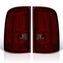 Load image into Gallery viewer, GMC Sierra 1500 2007-2013 / 2500HD 3500HD 2007-2014 LED Bar Tail Lights Chrome Housing Red Smoke Len White Tube (Excluding OEM LED & Dually Models)