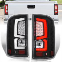 Load image into Gallery viewer, GMC Sierra 1500 2500HD 3500HD 2014-2018 LED Bar Tail Lights Black Housing Clear Len White Tube (Excluding OEM LED & Dually Models)