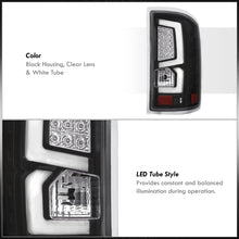 Load image into Gallery viewer, GMC Sierra 1500 2500HD 3500HD 2014-2018 LED Bar Tail Lights Black Housing Clear Len White Tube (Excluding OEM LED & Dually Models)