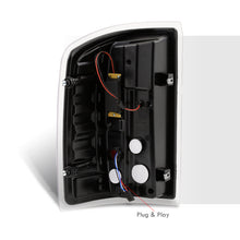Load image into Gallery viewer, GMC Sierra 1500 2500HD 3500HD 2014-2018 LED Bar Tail Lights Black Housing Clear Len White Tube (Excluding OEM LED & Dually Models)