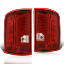 Load image into Gallery viewer, GMC Sierra 1500 2500HD 3500HD 2014-2018 LED Bar Tail Lights Chrome Housing Red Len White Tube (Excluding OEM LED & Dually Models)