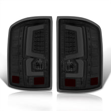 Load image into Gallery viewer, GMC Sierra 1500 2500HD 3500HD 2014-2018 LED Bar Tail Lights Chrome Housing Smoke Len White Tube (Excluding OEM LED & Dually Models)