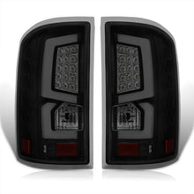 Load image into Gallery viewer, GMC Sierra 1500 2500HD 3500HD 2014-2018 LED Bar Tail Lights Black Housing Smoke Len White Tube (Excluding OEM LED & Dually Models)